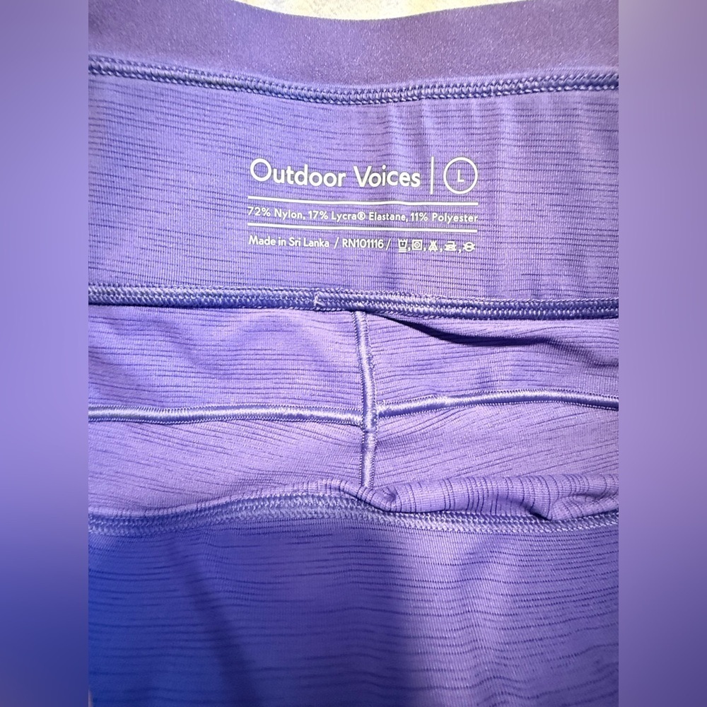 Outdoor Voices Vibrant Purple Leggings Size L - Picture 6 of 9